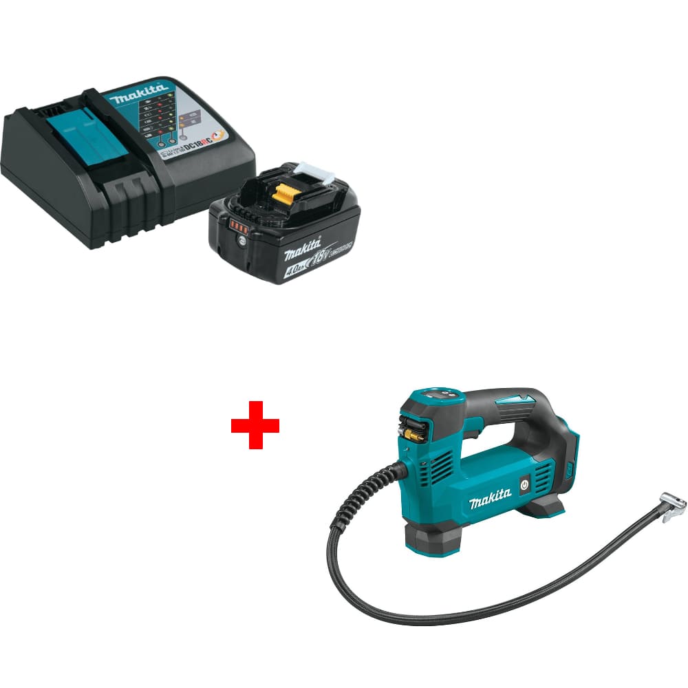 Makita BL1840BDC1 18V Starter Pack w/ FREE DMP180ZX 18V Inflator, Tool Only