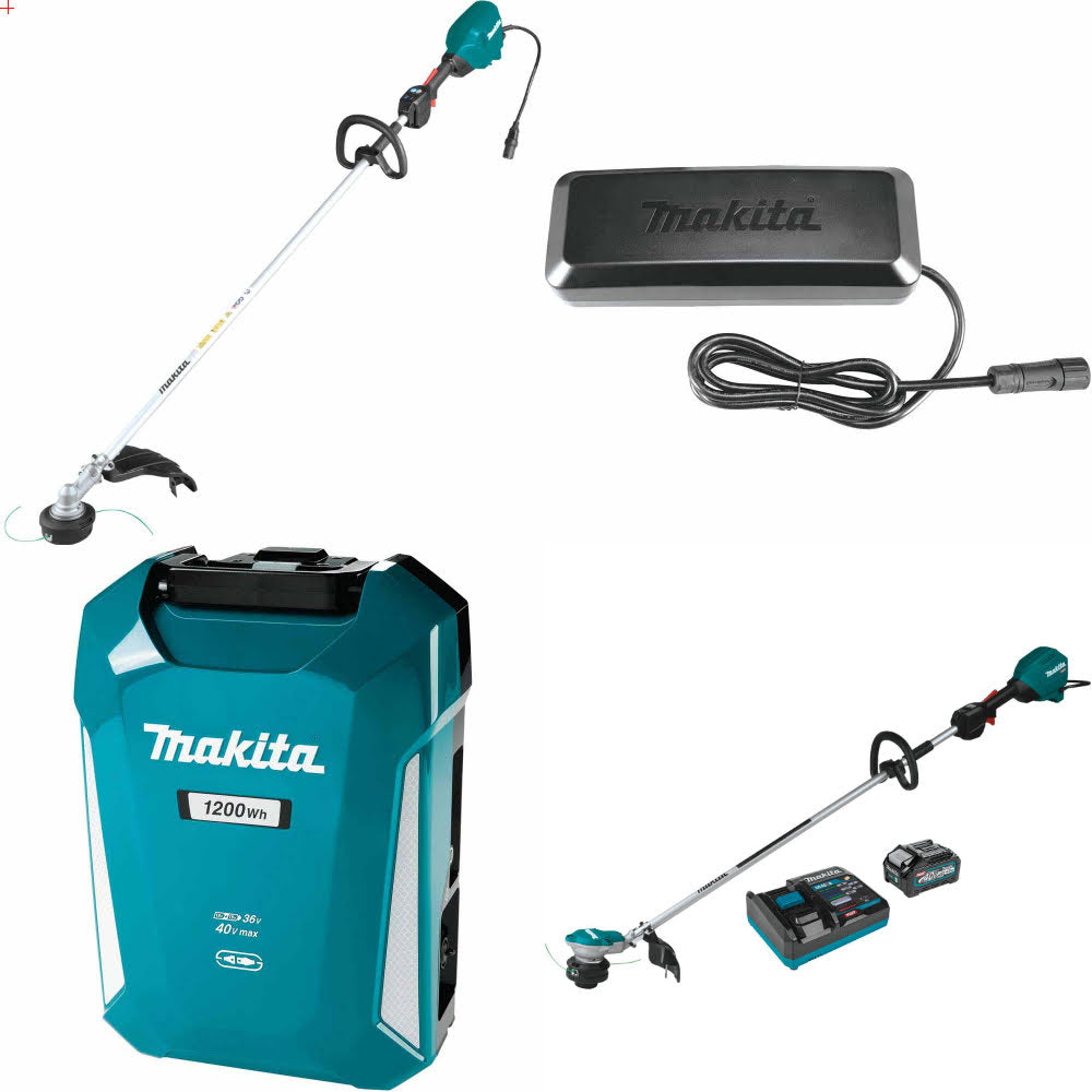 Makita CRU03Z Trimmer, Cable W/ Power Supply/Charger, Battery & FREE Trimmer Kit