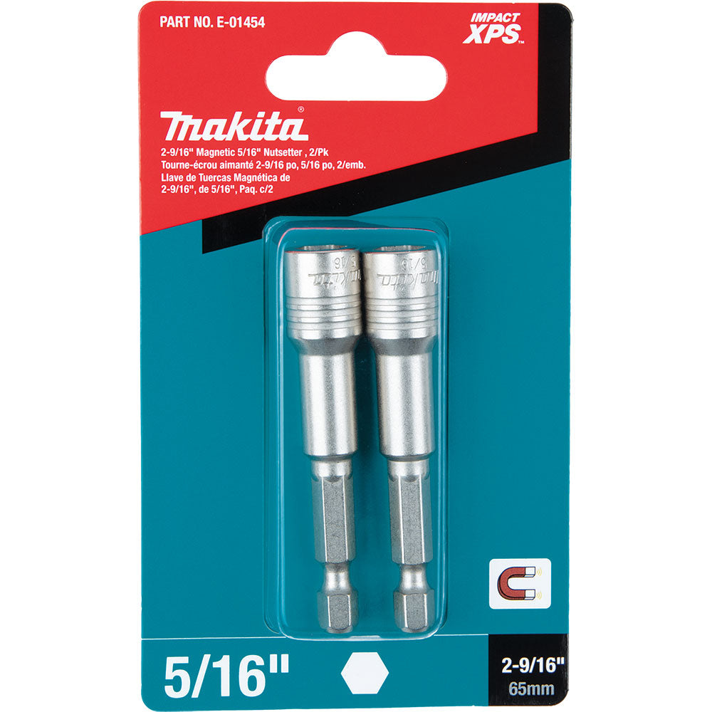 Makita E-01454 Impact XPS 2-9/16" Magnetic 5/16" Nutsetter, 2 Pack - 3