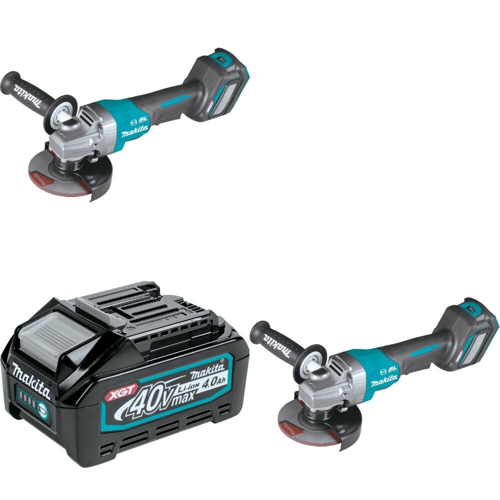 Makita GAG06Z Angle Grinder, 2 Pack Kit W/ FREE BL4040 Battery