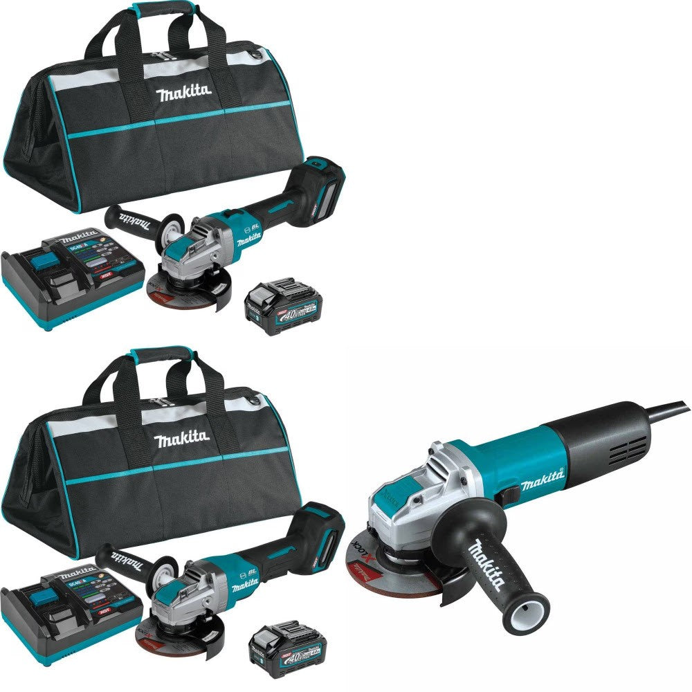 Makita GAG11M1 Angle Grinder Kit W/ GAG13M1 Grinder and FREE GA4570 Grinder