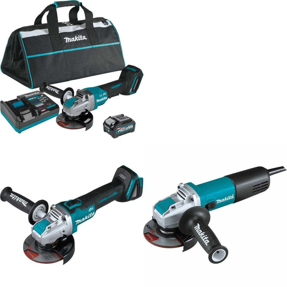Makita GAG13M1 Angle Grinder Kit W/ XAG25Z Grinder and FREE GA4570