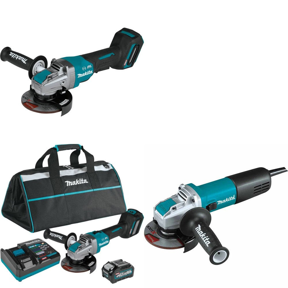 Makita GAG13Z Grinder Kit W/ GAG11M1 Grinder Kit and FREE GA4570