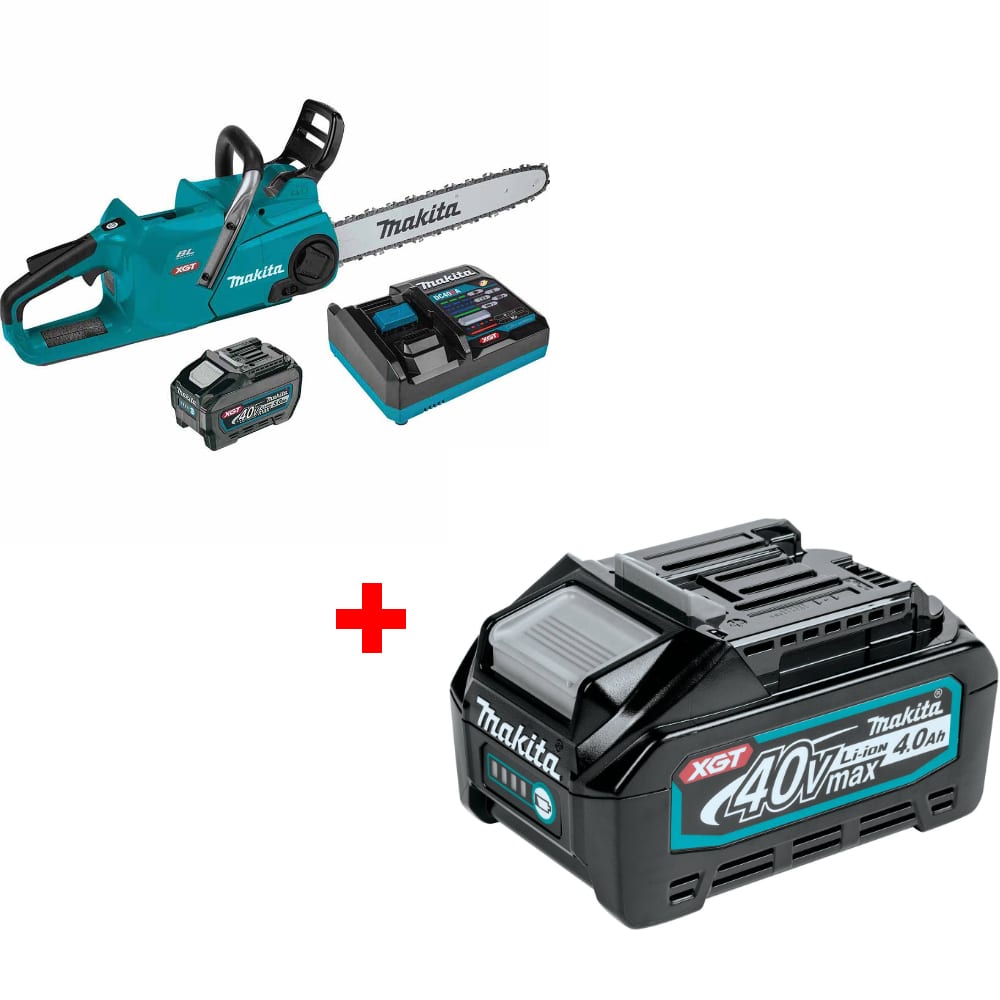 Makita GCU06T1 40V Max 18" Chain Saw Kit w/ FREE BL4040 40V Max 4.0Ah Battery