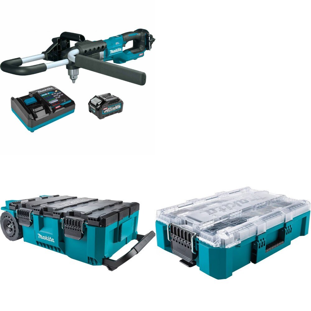 Makita GGD01M1 Earth Auger Kit W/ FREE Rolling Chest and FREE Organizer
