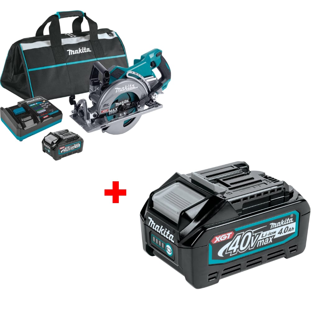 Makita GSR01M1 40V Max XGT® Circ Saw Kit w/ FREE BL4040 40V Max XGT Battery