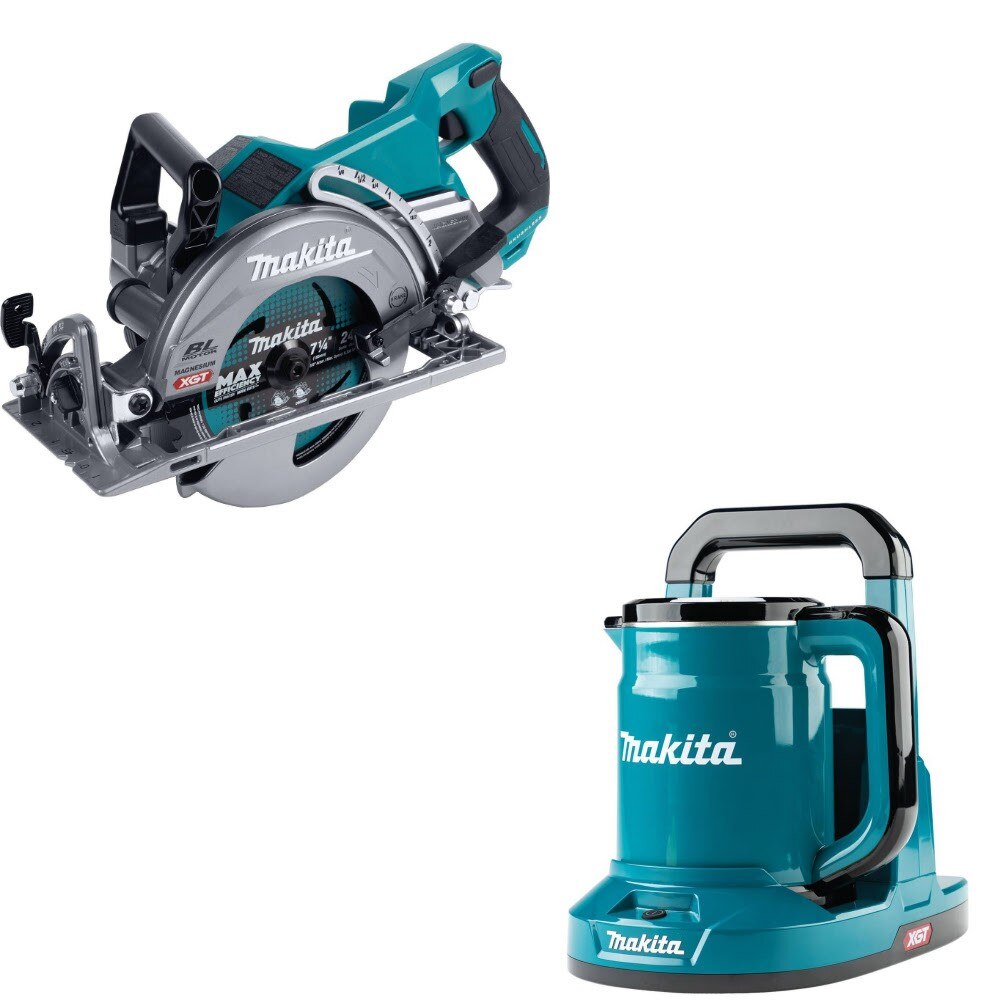 Makita GSR01Z Rear Handle Circular Saw Kit W/ FREE GTK01Z Kettle