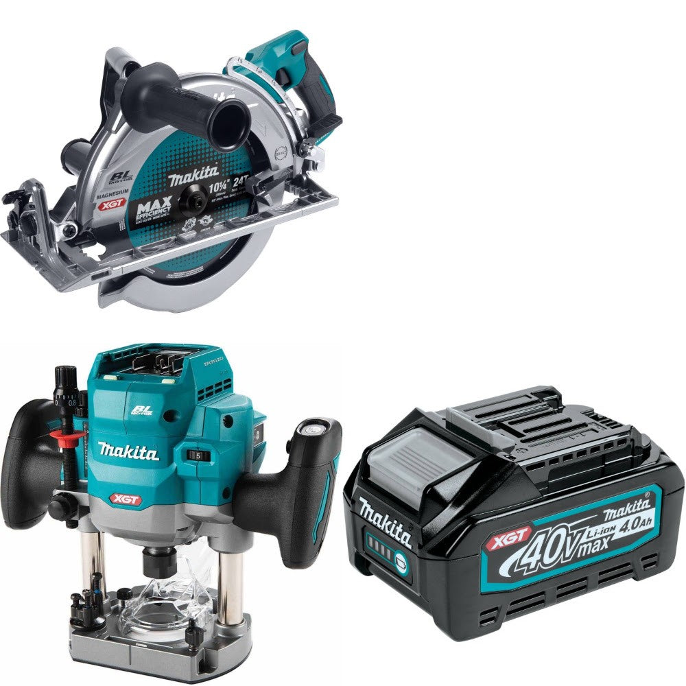 Makita GSR02Z Rear Handle Saw Kit W/ Plunge Router and FREE Battery