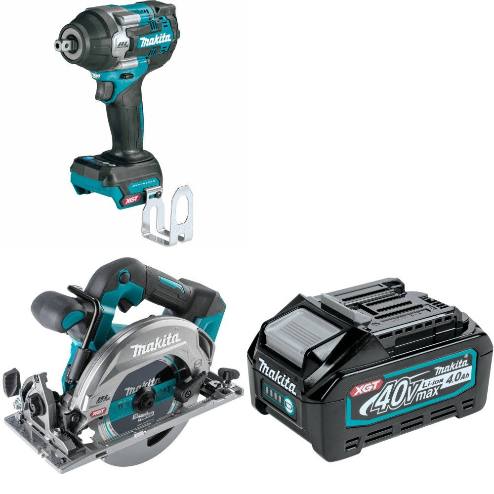 Makita GWT08Z Impact Wrench Kit W/ Circular Saw and FREE 4.0Ah Battery