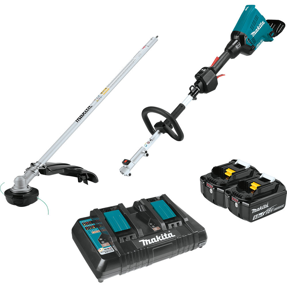 Makita XUX01M5PT 18V X2 (36V) LXT Couple Shaft Power Head Kit (5.0Ah)