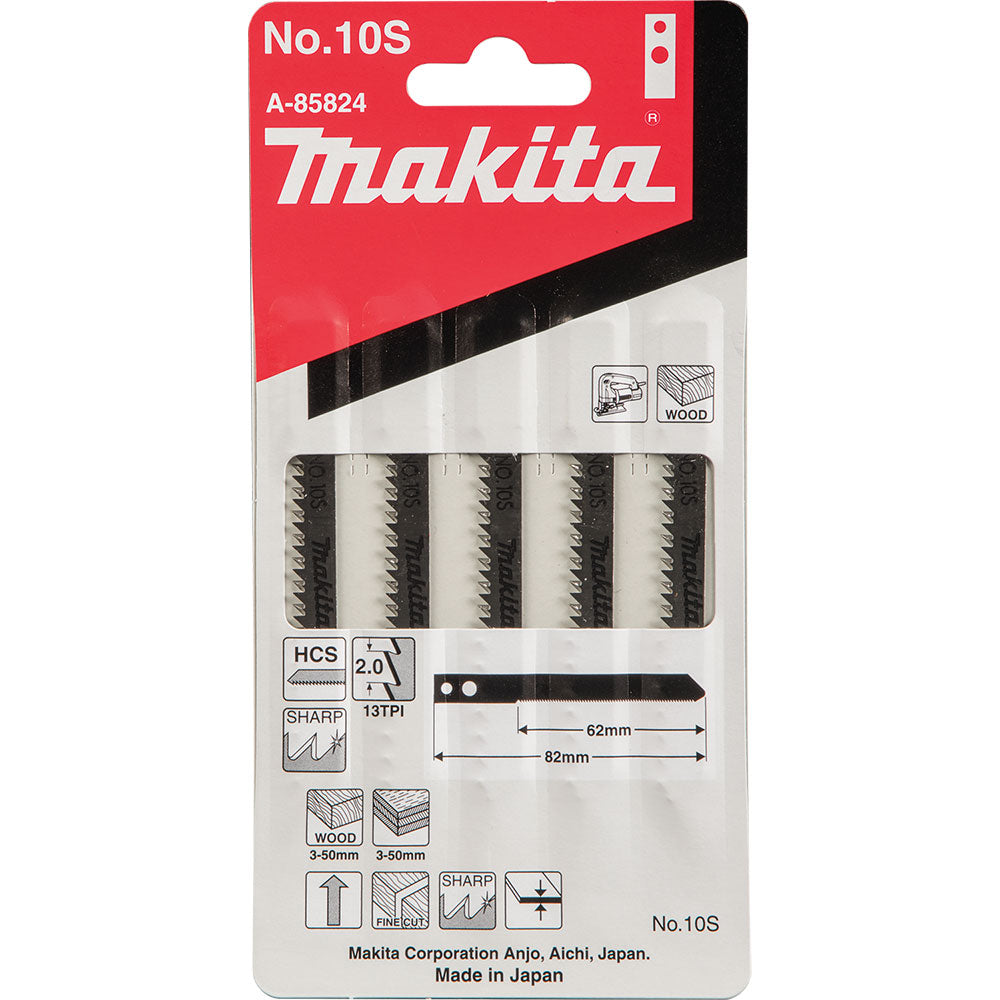 Makita A-85824 Jig Saw Blade, Makita Shank, 3-1/8" x 12T, 5/pk - 3