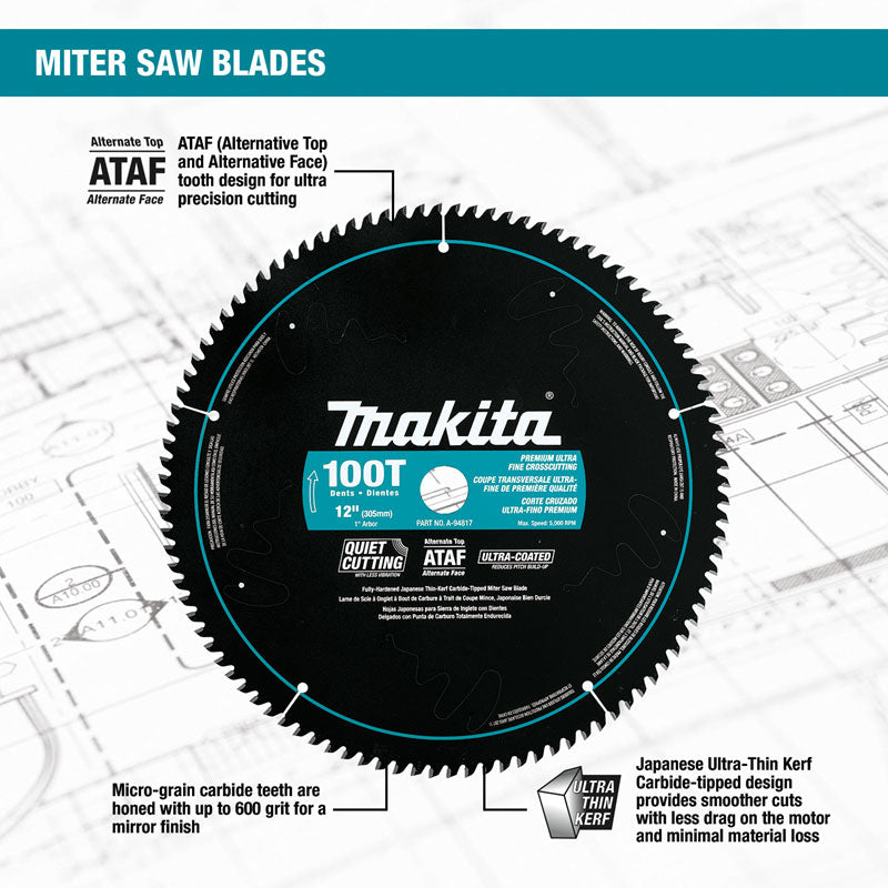 Makita A-94786 12" 40T Ultra Coated Miter Saw Blade - 2