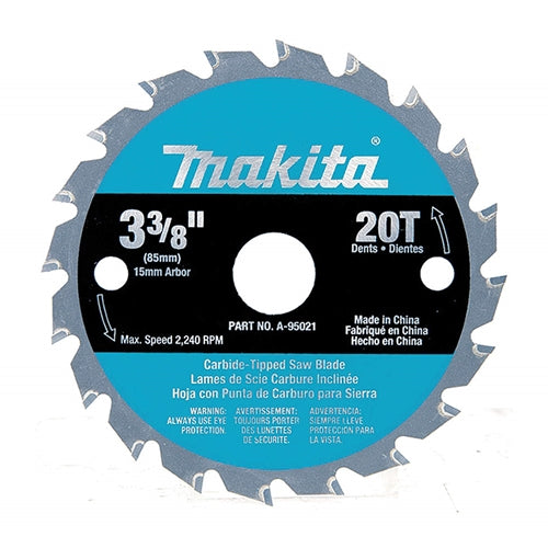 Makita A-95021 3-3/8" T.C.T. Saw Blade For Wood