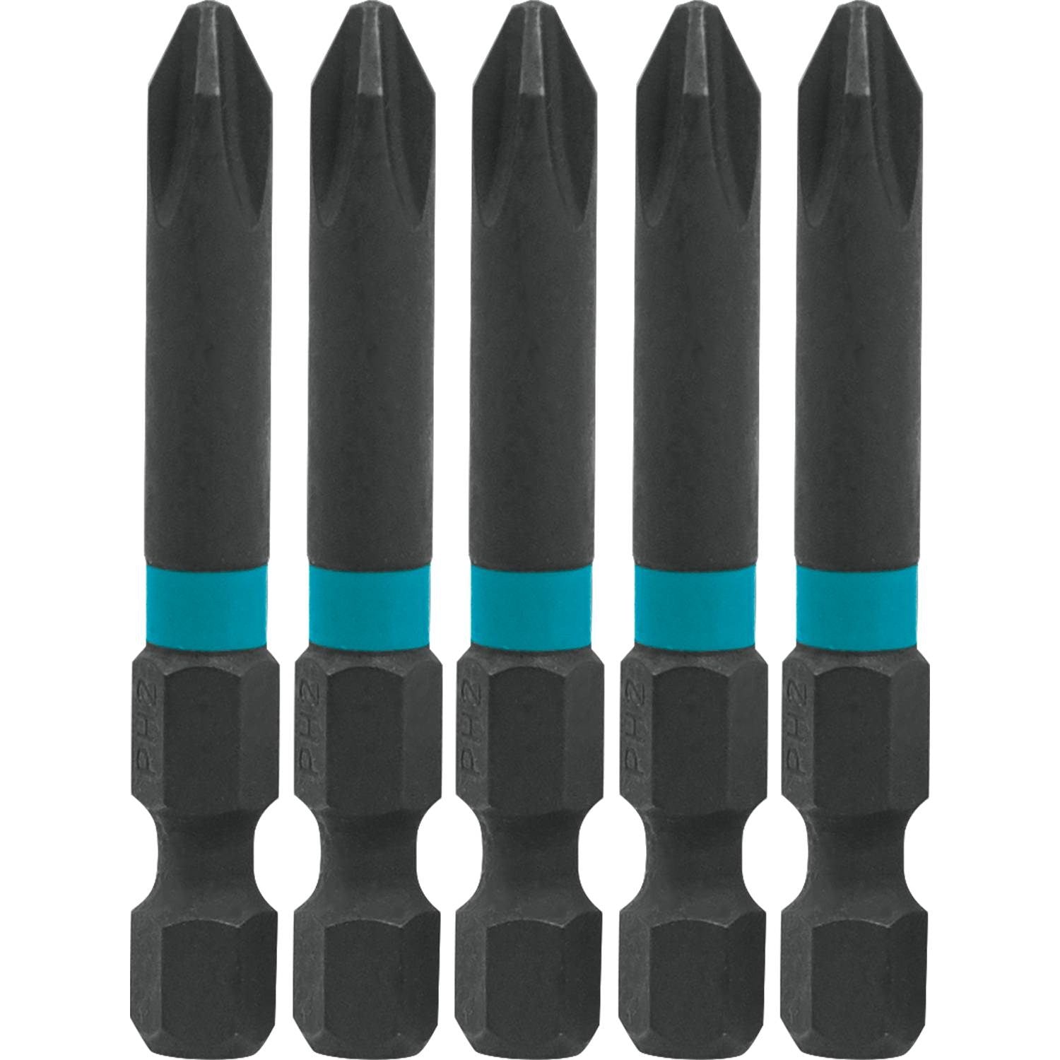 Makita A-96665 ImpactX  #2 Phillips 2" Power Bit, 5/pk