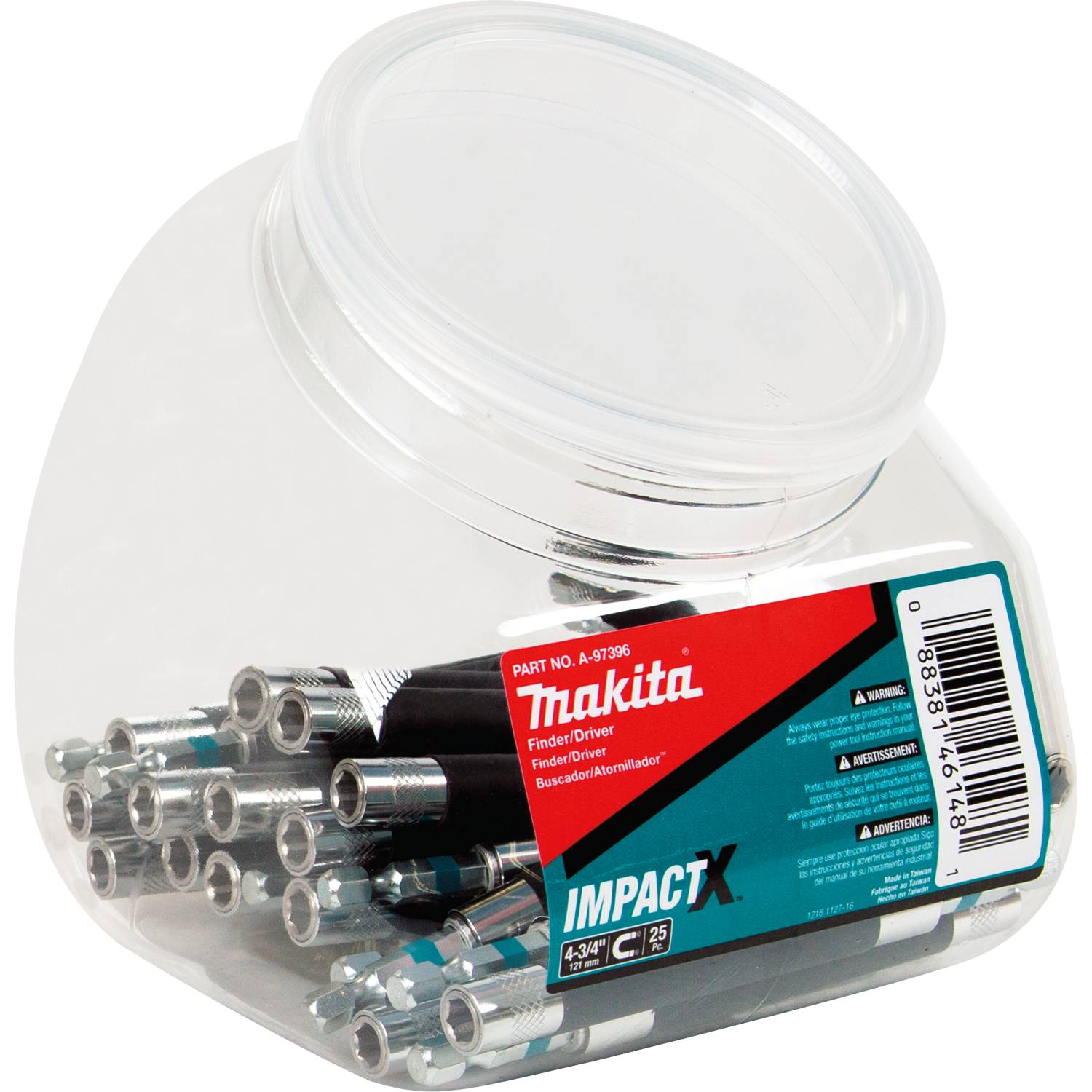 Makita A-97396 ImpactX  4-3/4" Finder/Driver , 25/pk, Jar