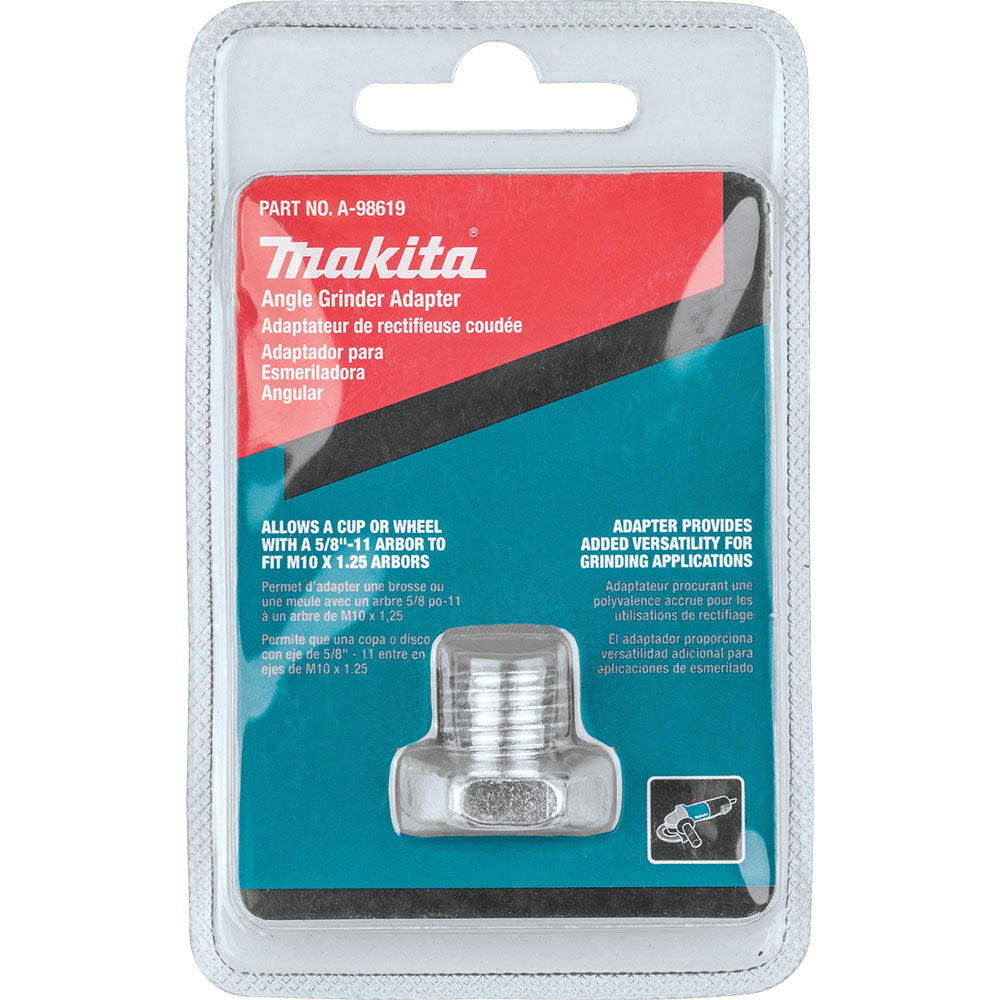 Makita A-98619 Angle Grinder Adapter, 5/8"-11 to M10 x 1.25 - 2