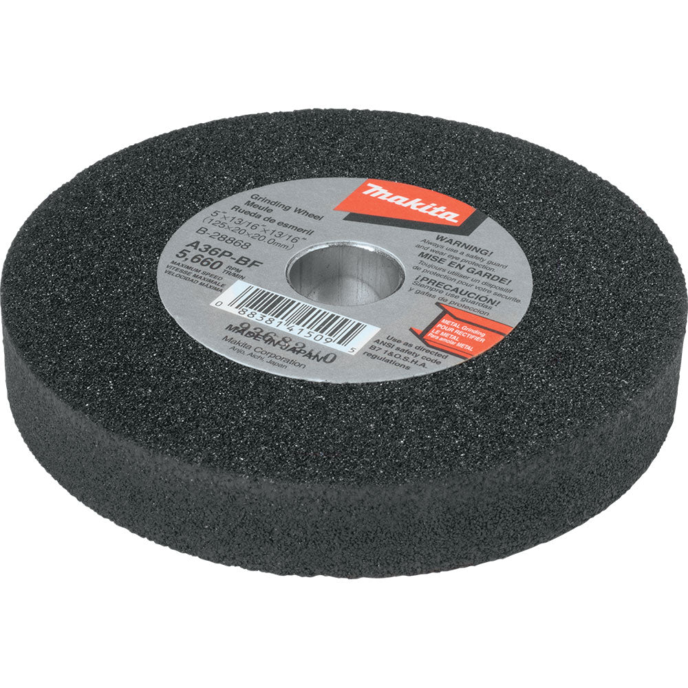 Makita B-28868 5" x 13/16" x 13/16" Grinding Wheel, 36 Grit, GS5000 - 2