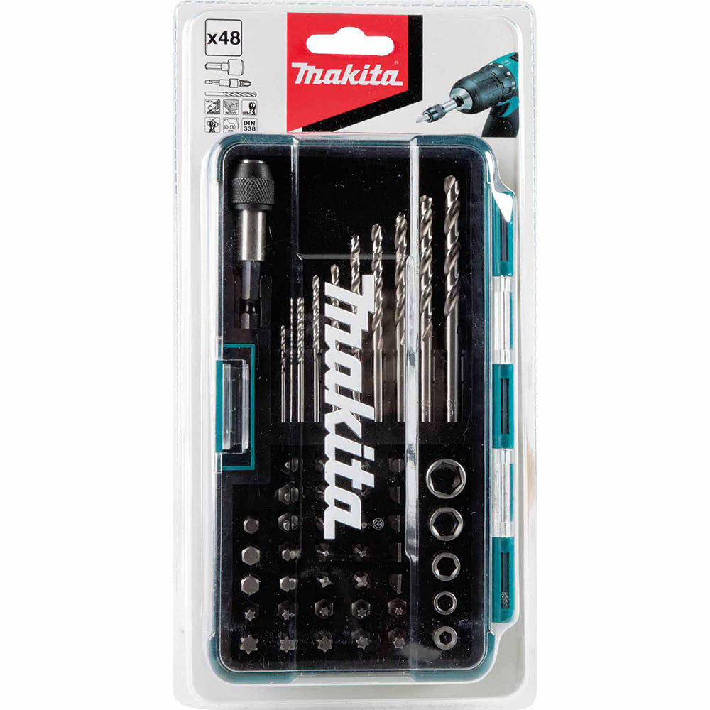 Makita B-36201 48 Piece Metric HSS Socket, Screw Bit, Drill Bit Set - 4