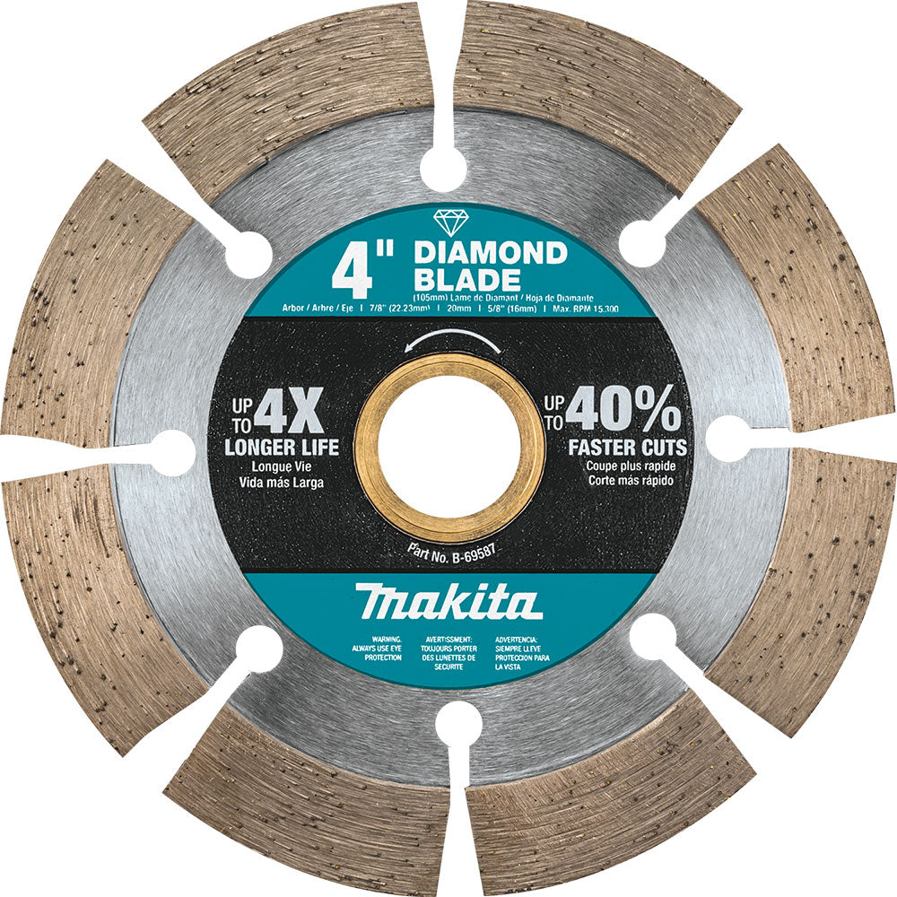 Makita B-69587 4" Diamond Blade, Segmented, General Purpose