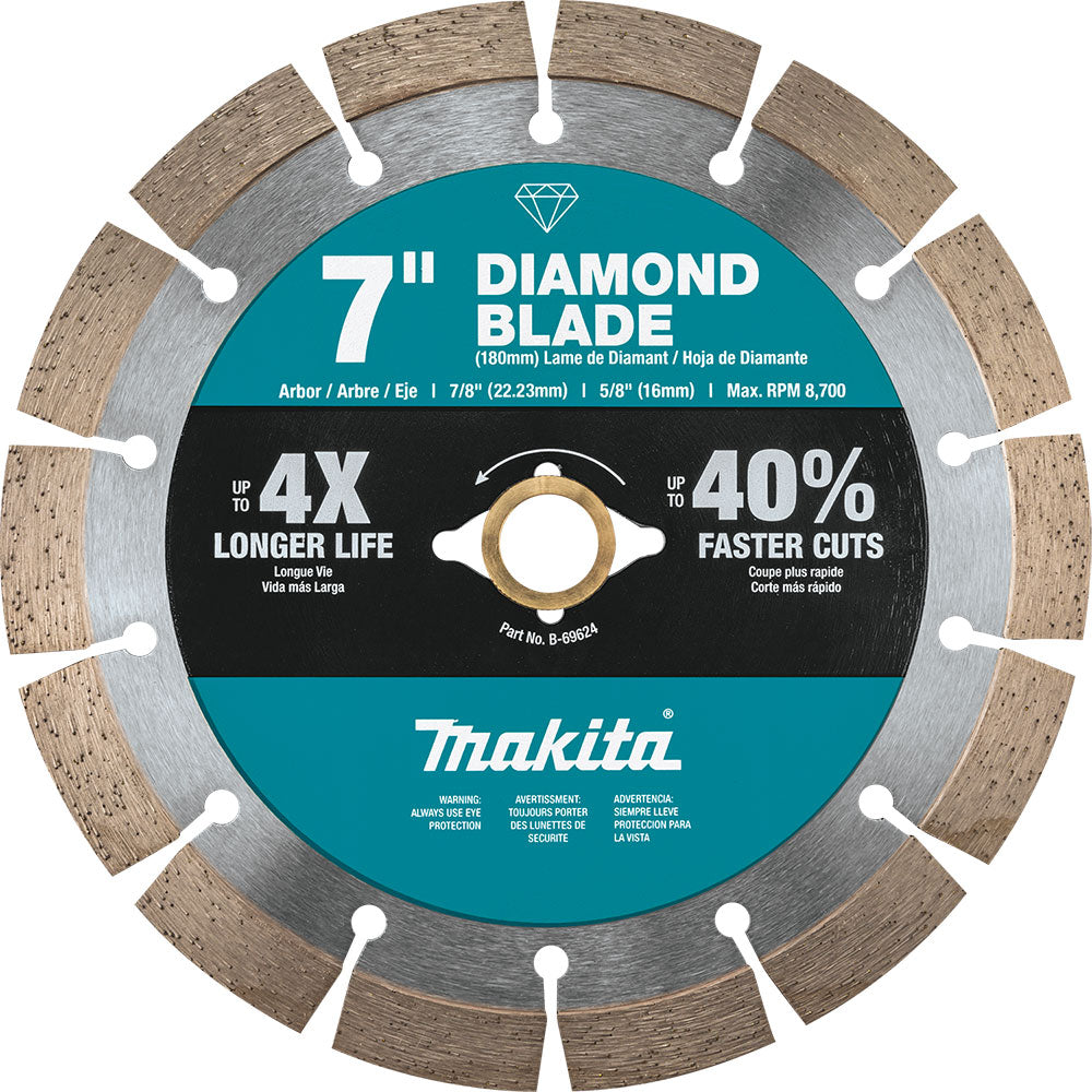 Makita B-69624 7" Diamond Blade, Segmented, General Purpose - 2