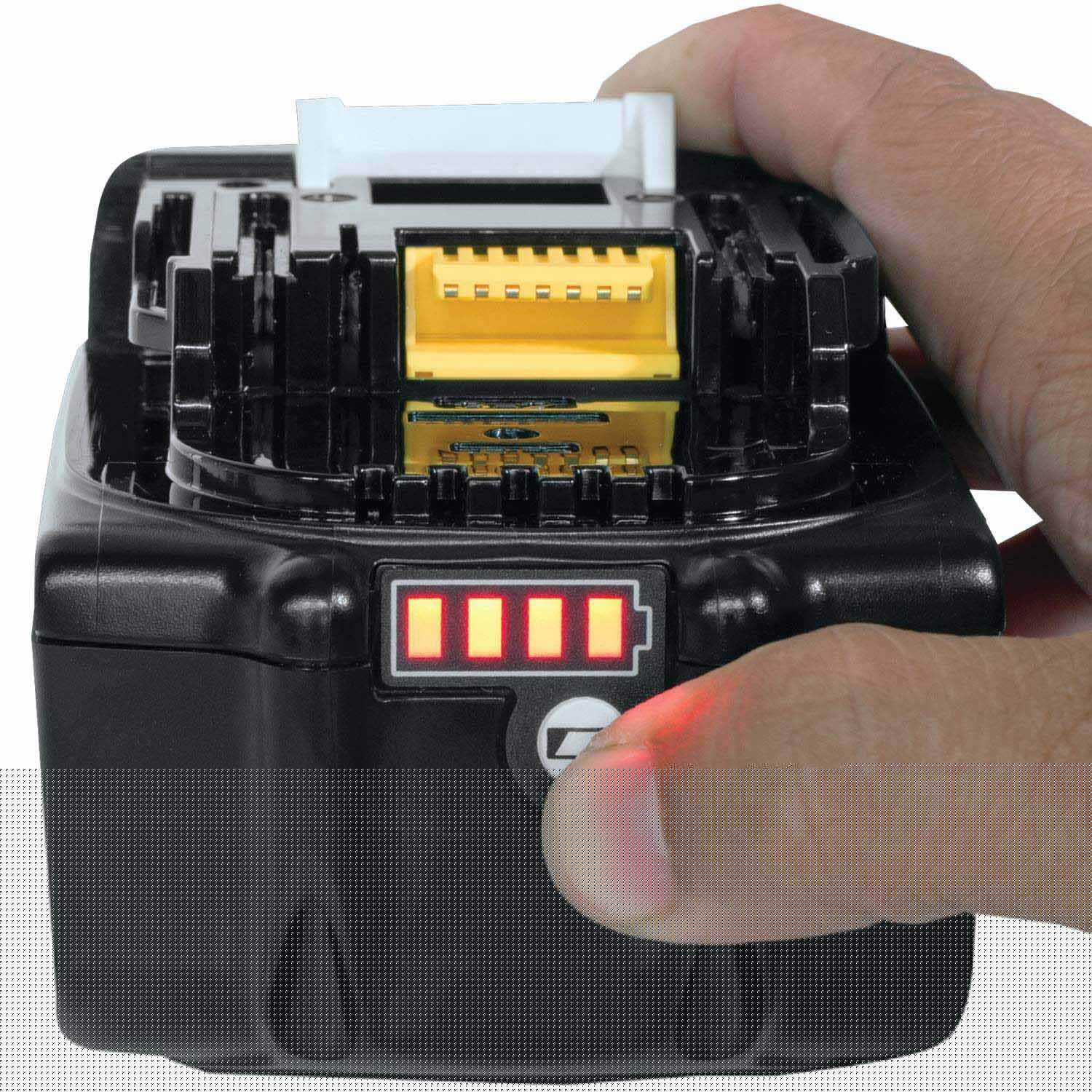 Makita BL1850BDC2X1 18V LXT Lithium-Ion Battery and Rapid Optimum Charger Starter Pack, 2ea. BL1850B, DC18RC, (5.0Ah) - 12