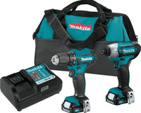 Makita CT232 12V Max CXT Lithium-Ion Cordless 2-Pc. Combo Kit (1.5Ah)