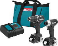 Makita CX203SYB 18V LXT Lithium-Ion Sub-Compact Brushless Cordless 2-Pc. Combo Kit (1.5Ah)