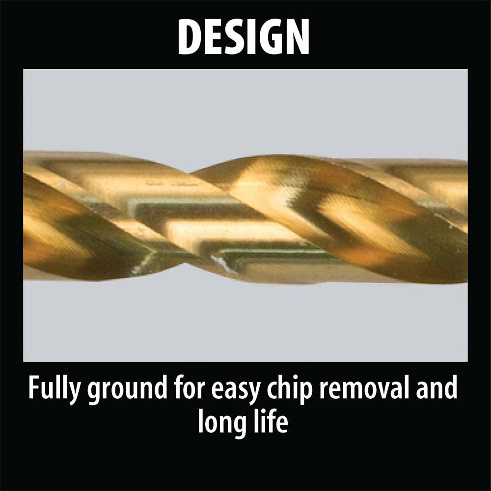 Makita D-23905 5/32" Titanium Coated Drill Bit, 1/4" Hex Shank - 4