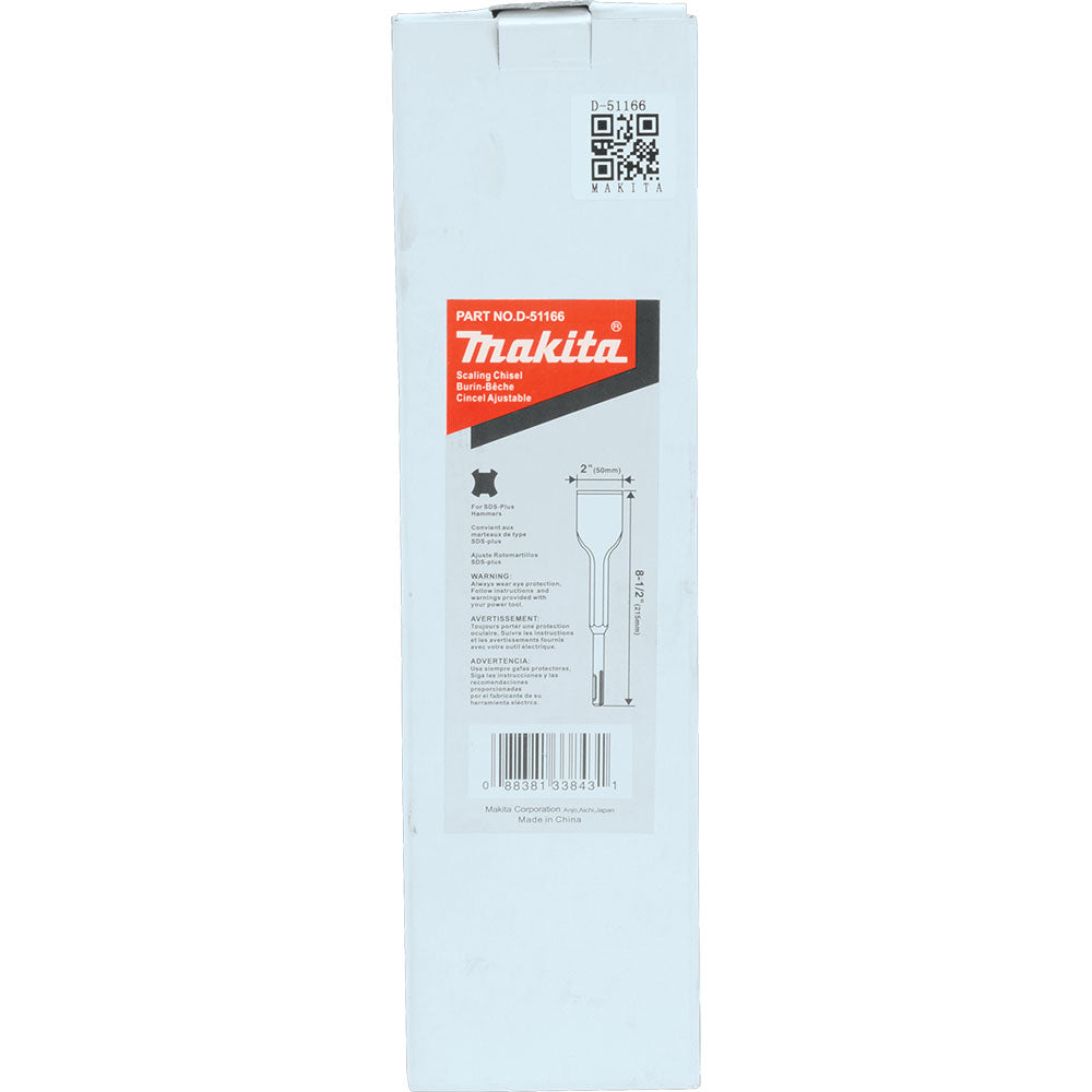 Makita D-51166 2" x 8-1/2" Scaling Chisel, SDS-PLUS - 6