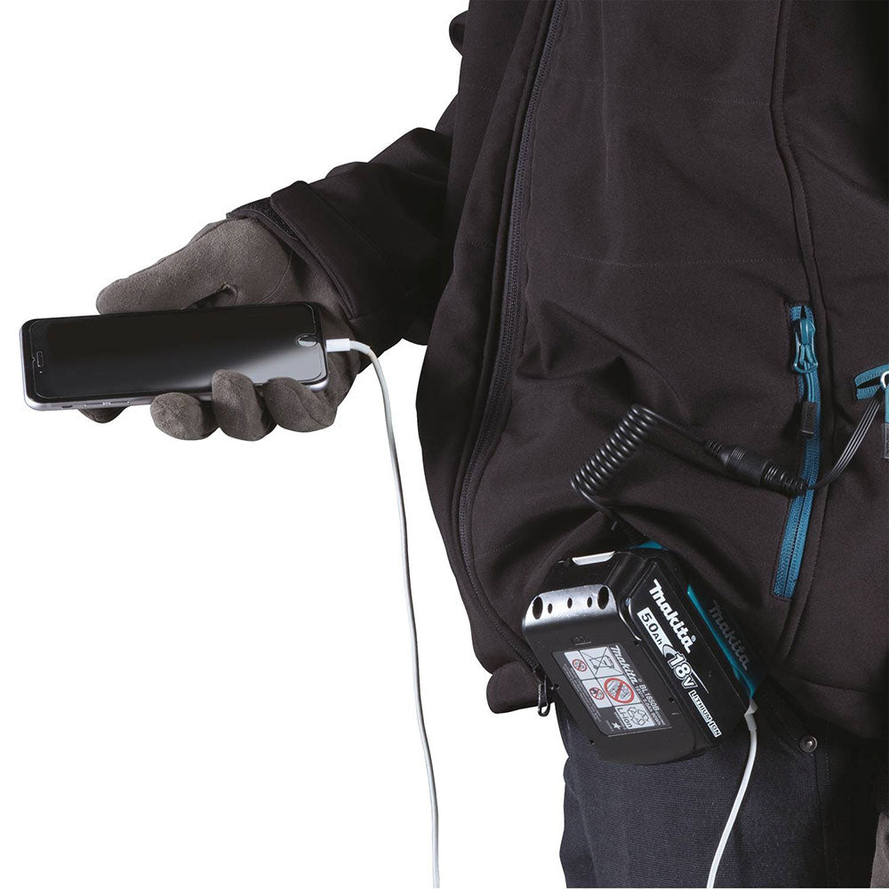 Makita DCJ205ZM 18V LXT Lithium-Ion Cordless Heated Jacket, Jacket Only (M) - 5