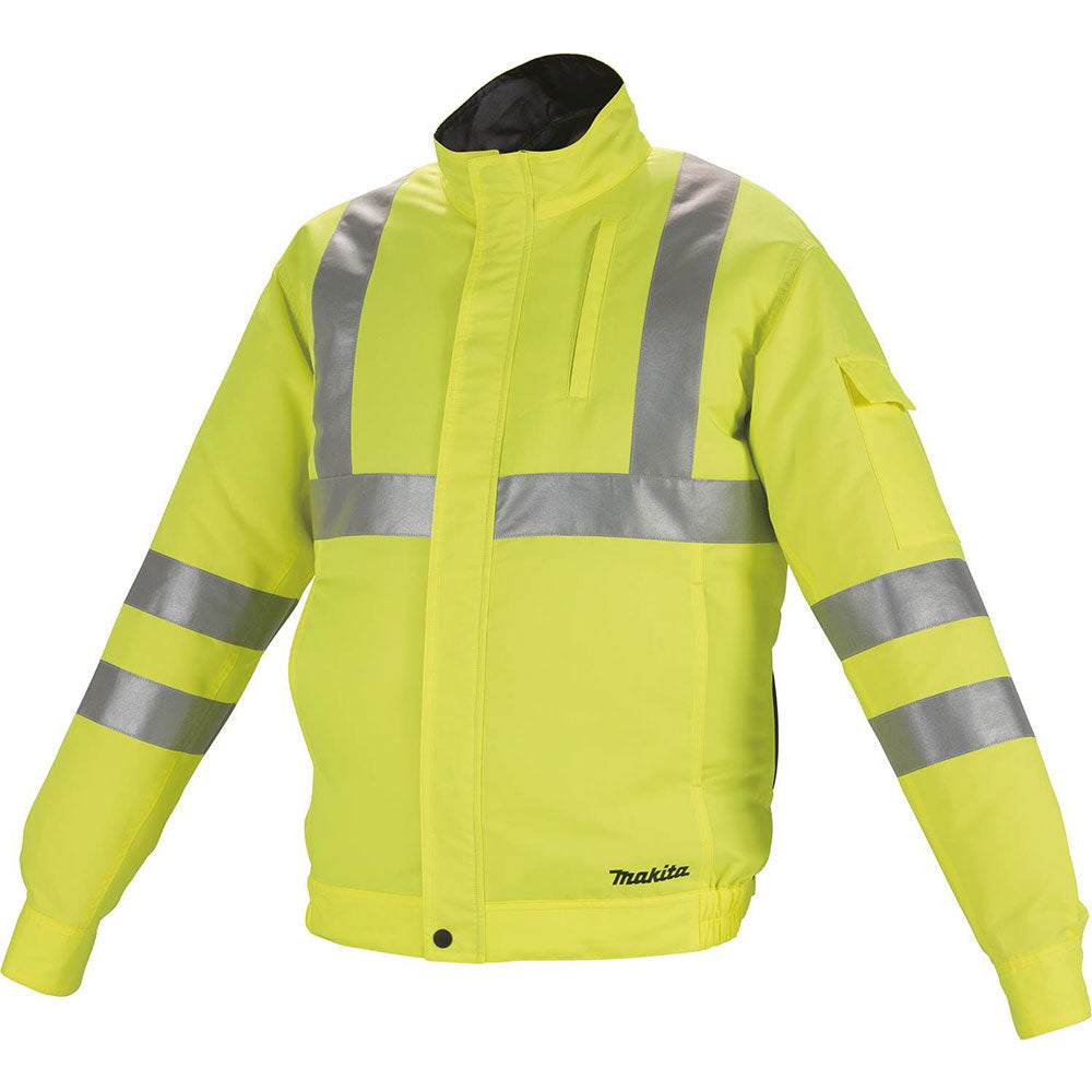 Makita DFJ214ZM 18V LXT Lithium-Ion Cordless High Visibility Fan Jacket (M)