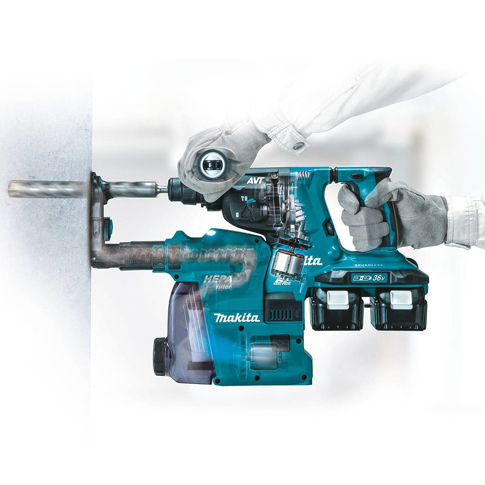 Makita DX08 Dust Extractor Attachment with HEPA Filter - 4