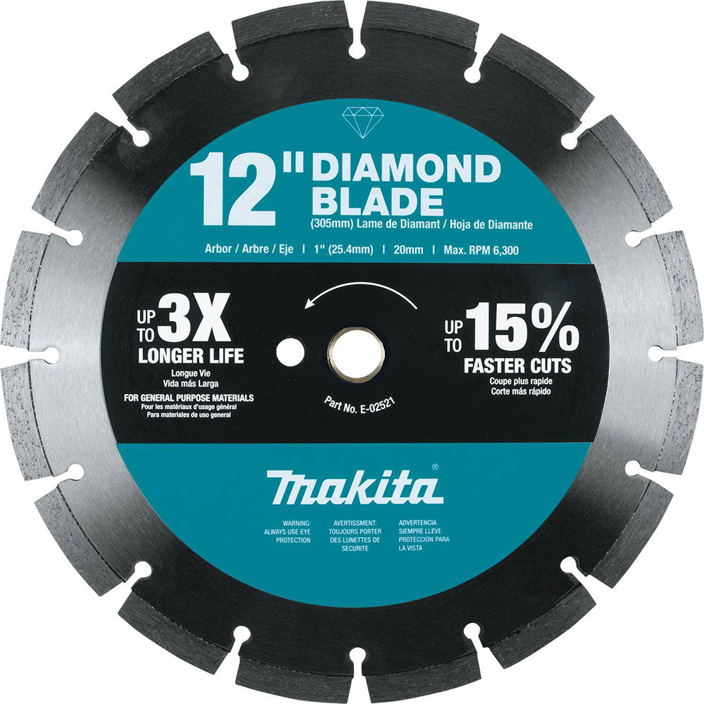 Makita E-02521 12" Diamond Blade, Segmented, General Purpose