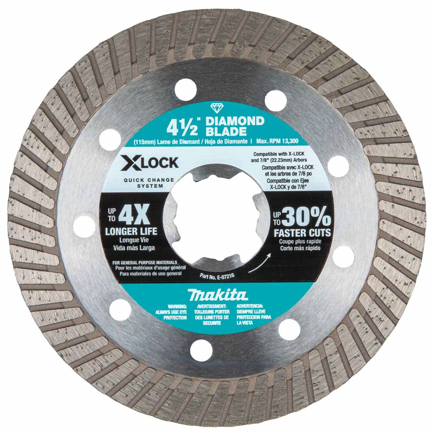 Makita E-12647 X-LOCK 4-1/2" Diamond Blade Variety Pack, 3/pc - 5