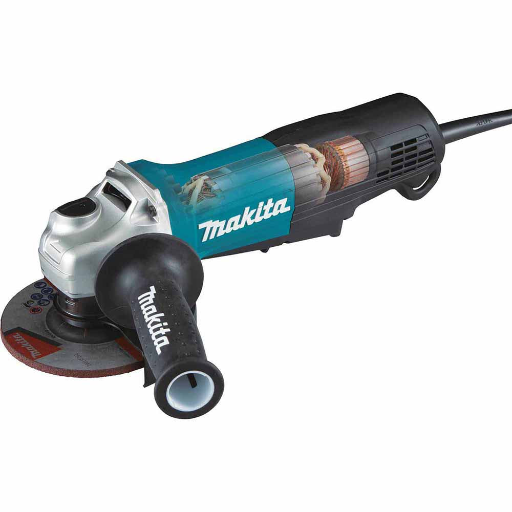 Makita GA5052 4‑1/2" / 5" Paddle Switch Angle Grinder, with AC/DC Switch - 2