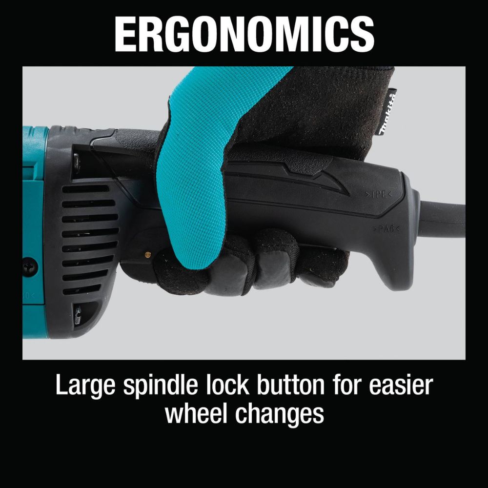 Makita GA9081 9" Angle Grinder, with Lock-On Switch - 9