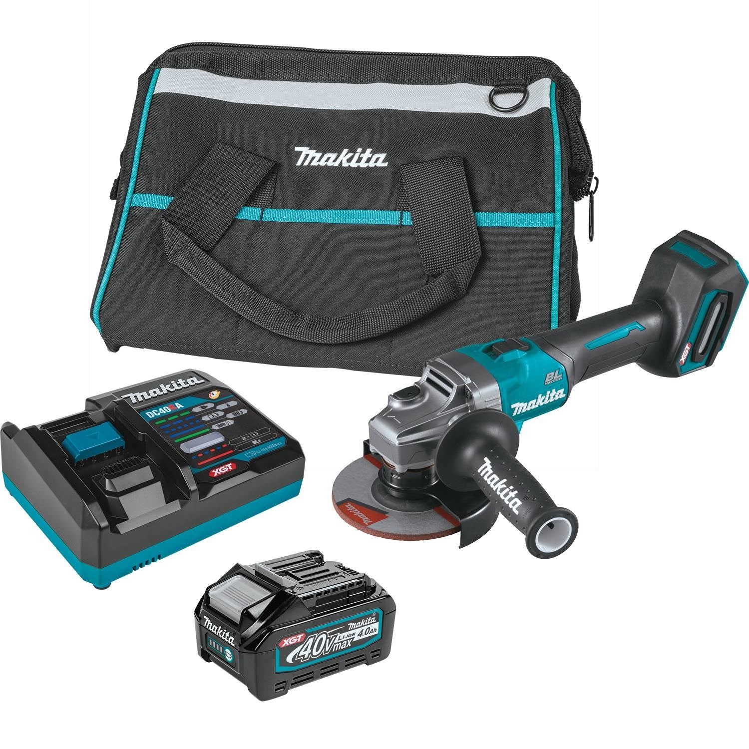 Makita GAG01M1 40V max XGT® 4-1/2” / 5" Angle Grinder Kit