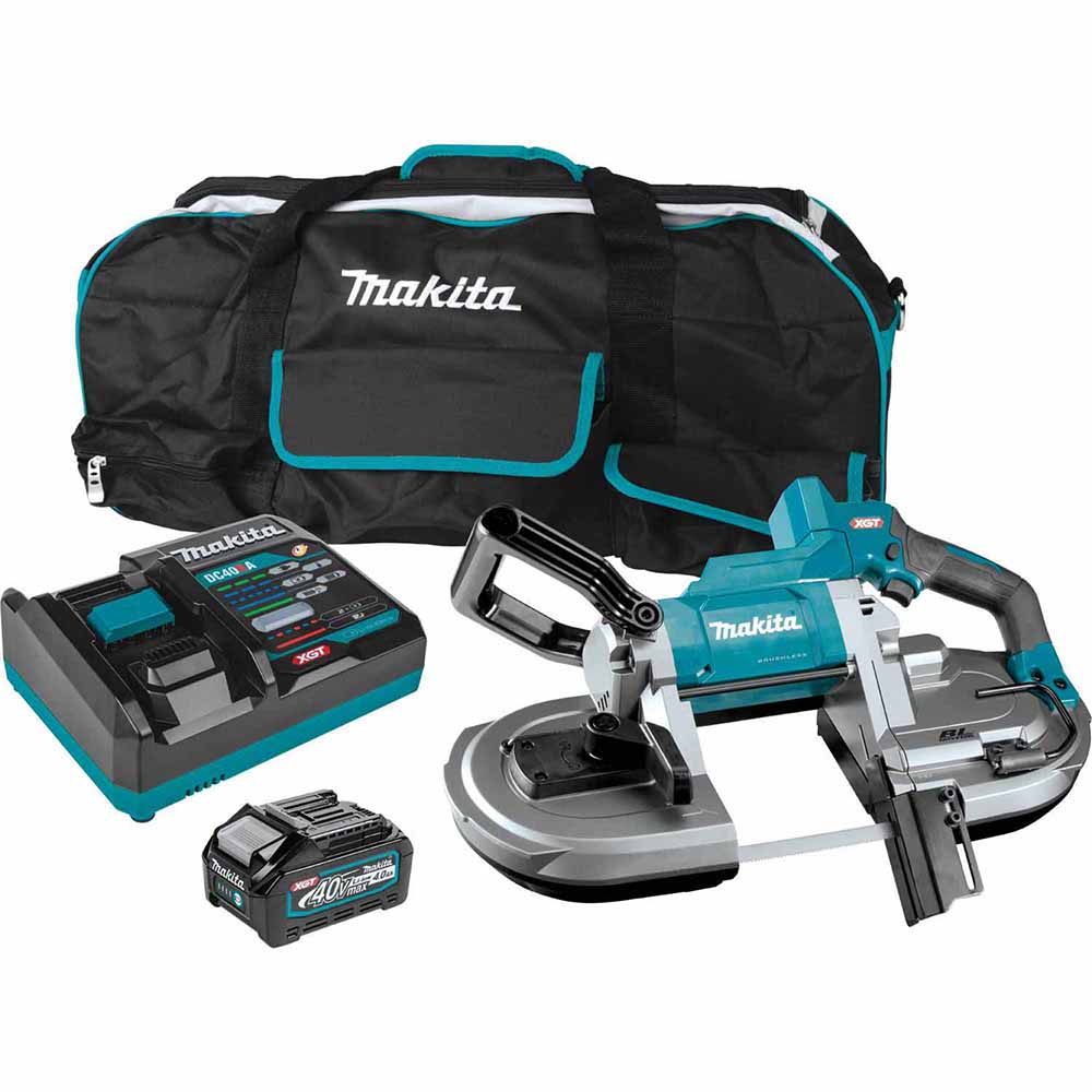 Makita GBP01M1 40V max XGT Brushless Cordless Deep Cut Portable Band Saw Kit (4.0Ah)