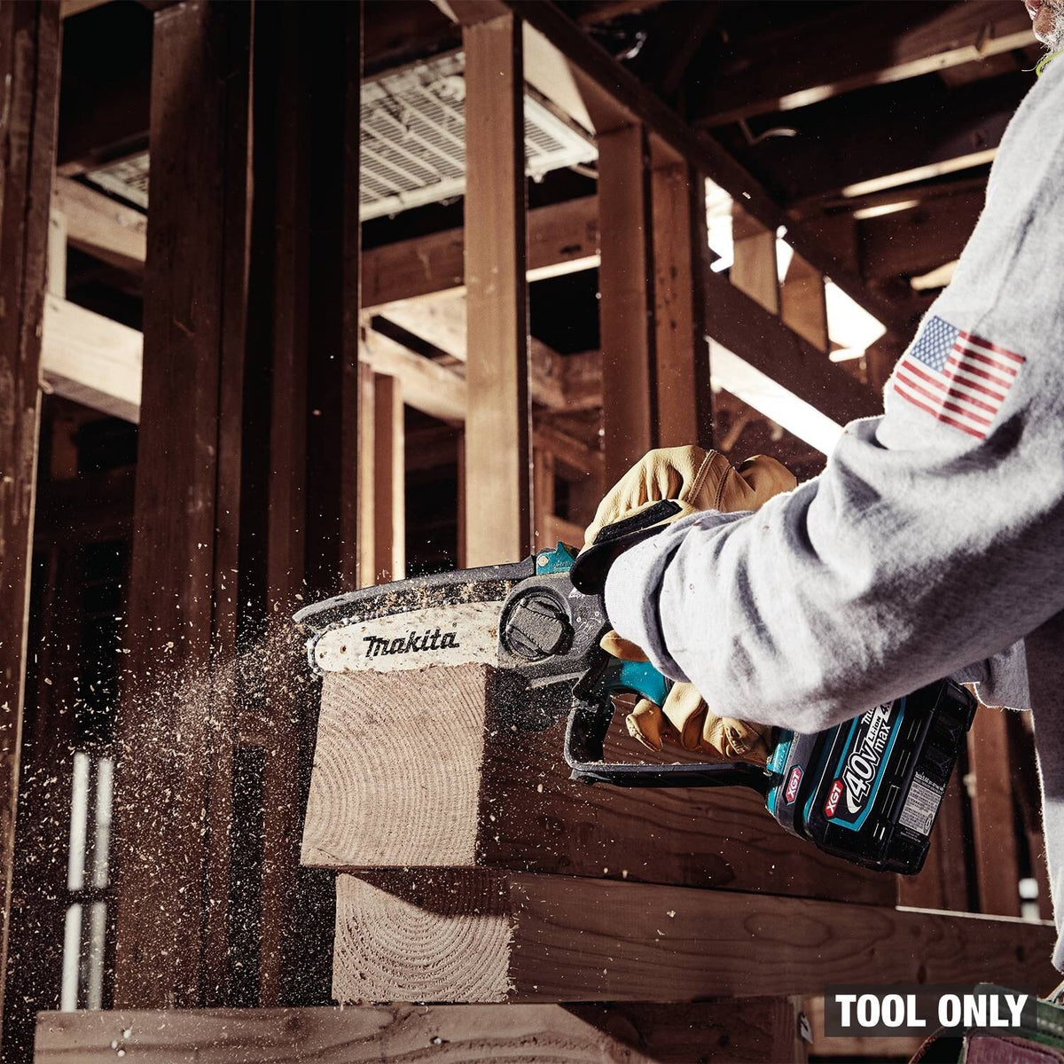 Makita GCU07Z 40V max XGT Brushless Cordless 6" Pruning Saw (Tool Only) – Compact, Lightweight - 12