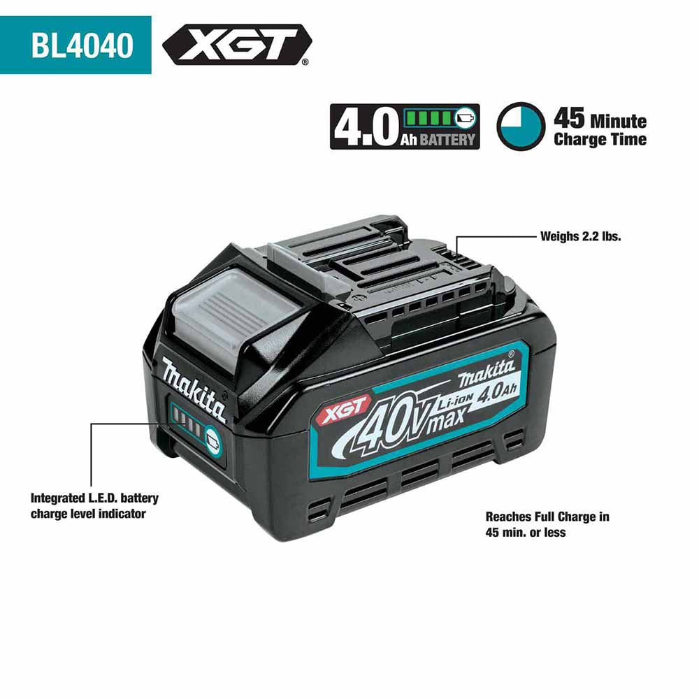 Makita GCV01PM 40V max XGT Brushless Cordless 2.1 Gallon Wet/Dry Dust Extractor/Vacuum Kit (4.0Ah) - 9