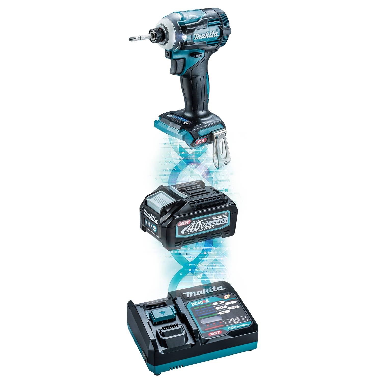 Makita GDT01D 40V max XGT® 4-Speed Impact Driver Kit (2.5Ah) - 5