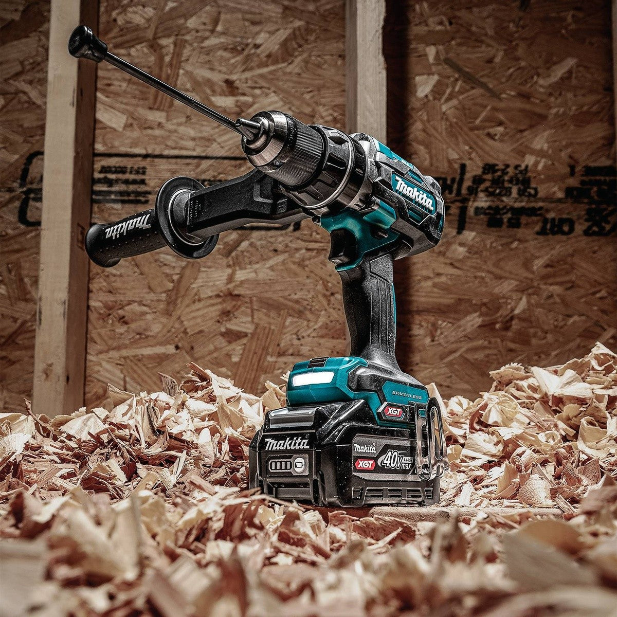 Makita GPH03SU1 40V max XGT Brushless Cordless 3-Speed 1/2" Hammer Driver-Drill Kit (4.0Ah Battery) - 14
