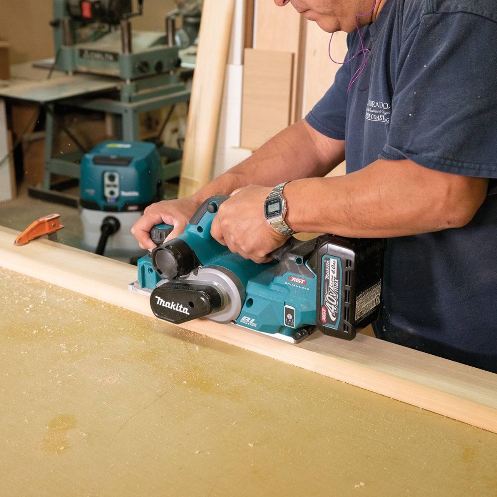 Makita GPK01M1 40V max XGT Brushless Cordless 3-1/4" Planer Kit, AWS Capable (4.0Ah) - 15