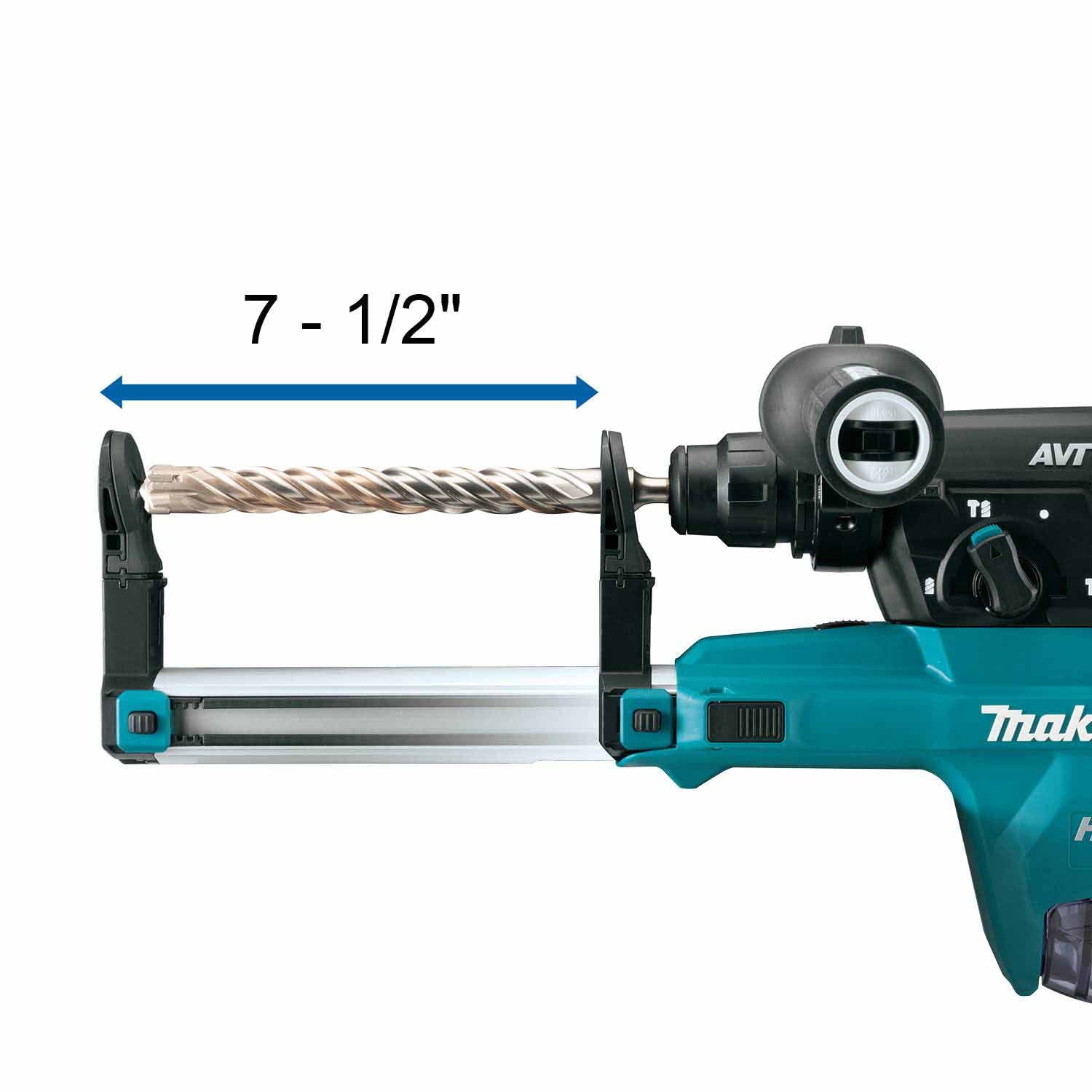 Makita GRH07ZW 40V max XGT Rotary Hammer (D-Handle) w/ Dust Extractor - 3