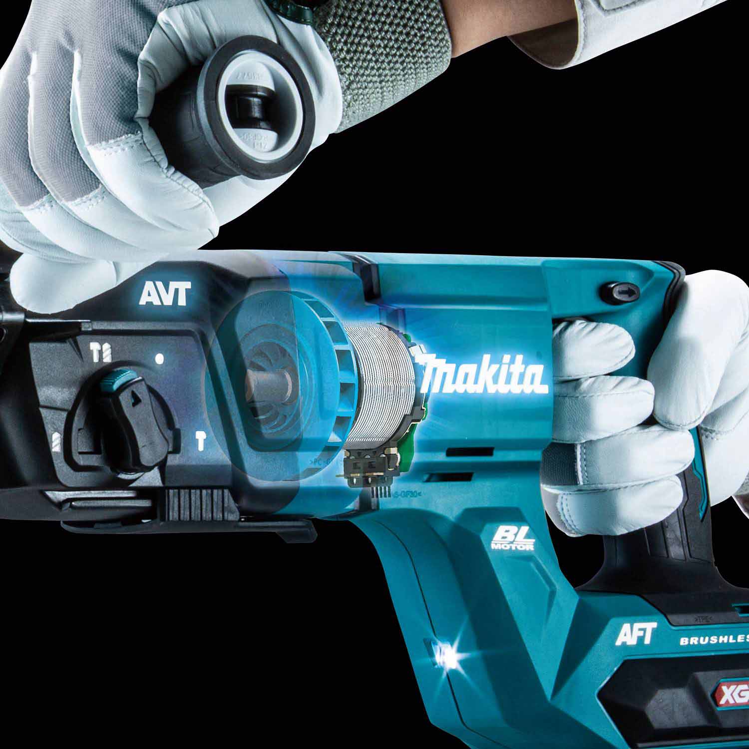 Makita GRH07Z 40V max XGT Rotary Hammer (D-Handle) - 5