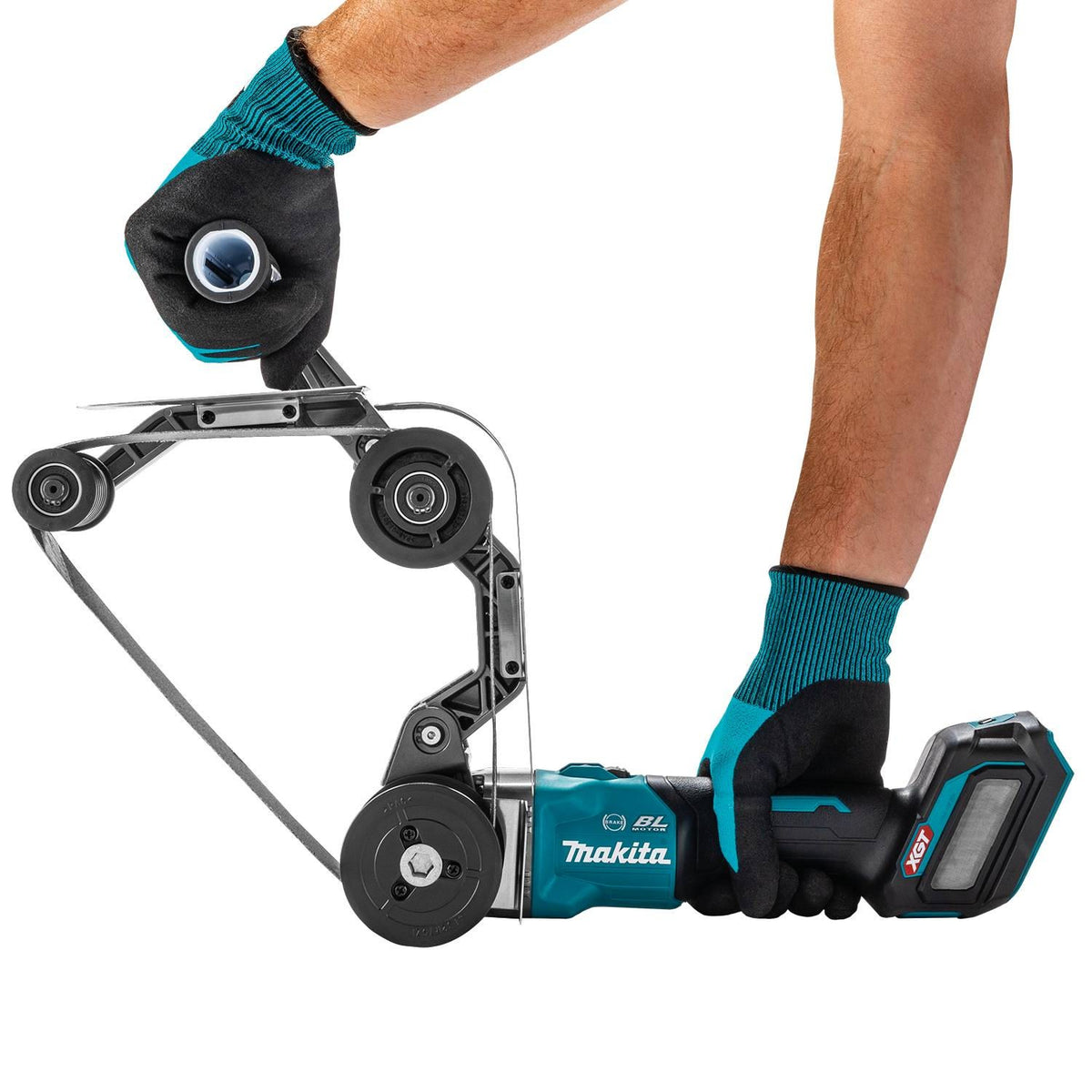 Makita GSB02Z 40V max XGT Brushless Cordless 1-9-16" x 30" Pipe Belt Sander Tool Only - 4