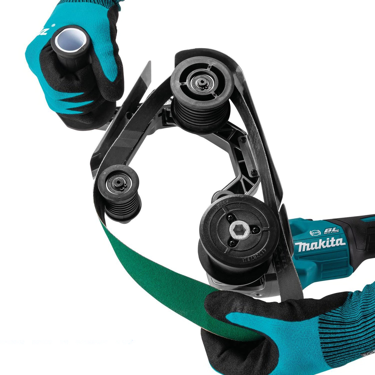 Makita GSB02Z 40V max XGT Brushless Cordless 1-9-16" x 30" Pipe Belt Sander Tool Only - 5