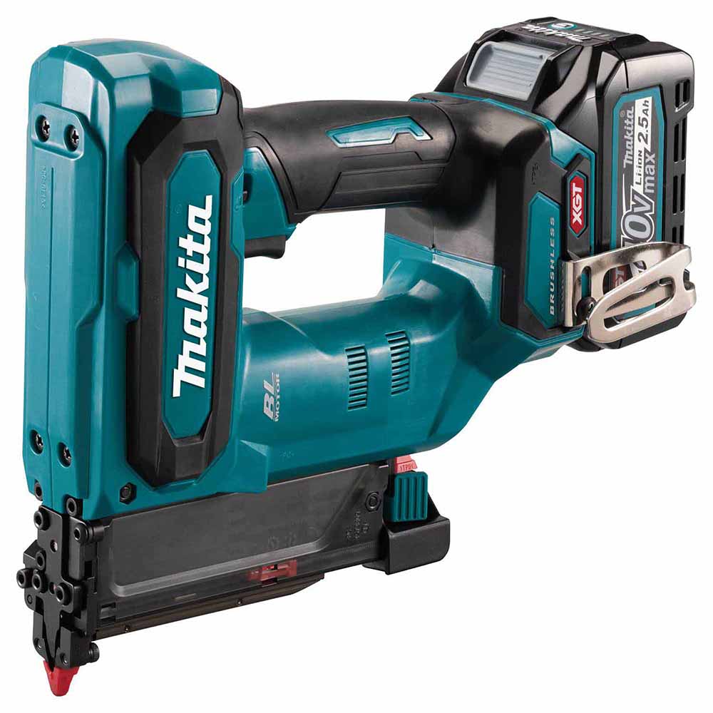 Makita GTP01D1 40V max XGT Brushless Cordless Pin Nailer Kit, 23 Ga. (2.5Ah) - 2