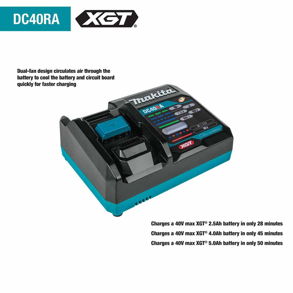 Makita GTP01D1 40V max XGT Brushless Cordless Pin Nailer Kit, 23 Ga. (2.5Ah) - 12