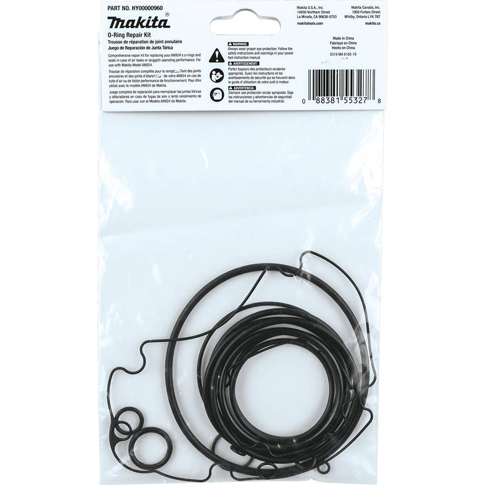 Makita HY00000960 O-Ring Repair Kit, AN924 - 3